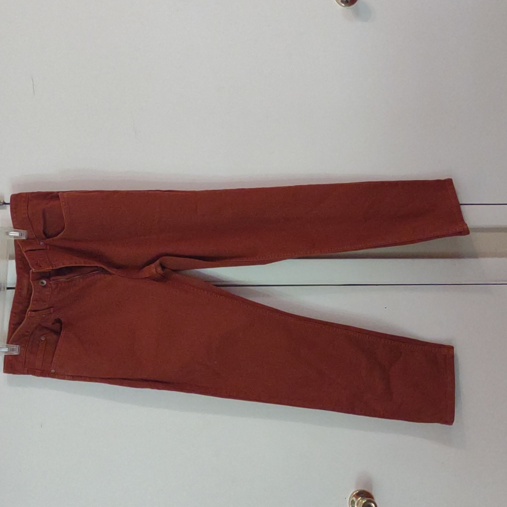 Men's rust colored jeans by Cubavera